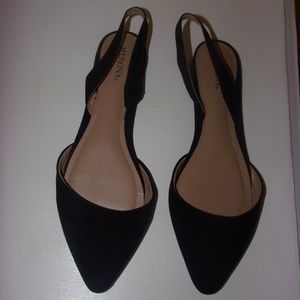 Black pointed toe sandal